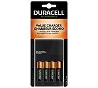NiMH 15-Minute Battery Charger, 4 Pre-Charged Rechargeable AA Batteries