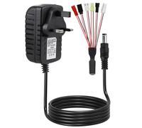 NIMH Charger for 2-10s 2.4-12V NIMH/NICD Battery Packs RC Smart Charger Rechargeable for RC Car/RC Boat/RC Aircraft/Drone/Airsoft, Compatible with Standard Tamiya/Mini Tamiya/SM 2P/JST/XH/Futaba