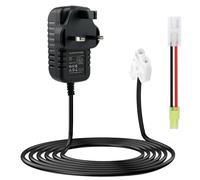 NIMH/NICD Charger for 2.4V-7.2V 8.4V 9.6V 12V Airsoft and RC Car Battery | Auto Voltage Detection Intelligent Charger Adapter for 2-10S NIMH Battery with Standard Tamiya to Mini Tamiya Cable