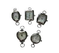NIMI 5 Piece Printed & Pearl Watch Face Set for Beading and Jewelry Making (Pearl)
