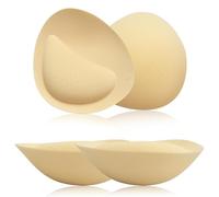 Nimiah Bra Pads Inserts Breast-Enhancers - Super Push-up Boob Pads Add 1-2 Cup Sizes | Sew in Bra Cups