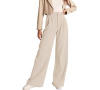 NIMIN High Waisted Work Pants for Women Business Casual Outfits 2025 Office Dress Pants Trousers with Pockets, Apricot, M