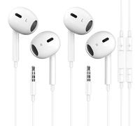 Nimizo 2 Pack Wired iPhone Earbuds/Headphones/Earphones with 3.5mm Wired [MFi Certified] with Mic, Volume Control Compatible with iPhone,iPad,iPod,Computer,MP3/4,Android Most 3.5mm Audio Devices