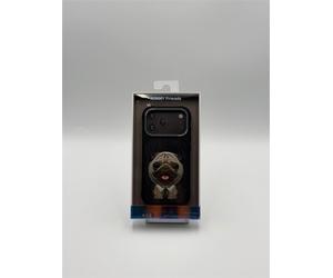 Nimmy Big Eye Cute Pet Pug Dog MagSafe Case for iPhone 17 Pro 6.3 Black Grey