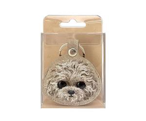 Nimmy Big Eye Cute Pet Teddy for Airtag Keychain Brown - N-XDY-YSK-014