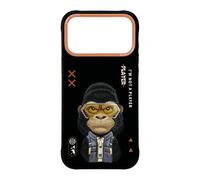 Nimmy Friends Cute 2.0 Gorilla Case MagSafe iPhone 17 Pro Max 6.9" Black Orange