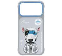 Nimmy Friends Cute 2.0 Terrier Dog Case MagSafe iPhone 17 Pro 6.3" Grey Blue