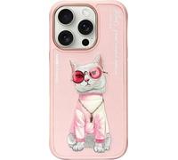 Nimmy Friends Glasses Cool Cat Case for iPhone 16 Pro Max 6.9" Pink