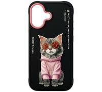Nimmy Friends Glasses Cool Cat Case with MagSafe for iPhone 17 6.3" Black Pink