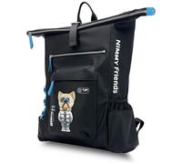 Nimmy Friends Glasses Cool Cat Laptop Backpack Black - N-KM-DNBB-01