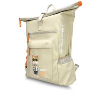 Nimmy Friends Glasses Cool Cat Laptop Backpack Khaki - N-KM-DNBB-05
