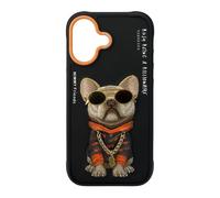 Nimmy Friends Glasses Cool Dog Case with MagSafe for iPhone 17 6.3" Black Orange