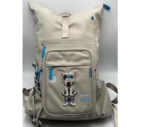 Nimmy Friends Nimmy Cool & Cute 2.0 Blue Terrier Dog Laptop Backpack with Detachable Pouch Grey - N-KM-DNBB-019