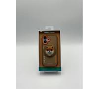 Nimmy Friends Nimmy Glasses Cool Dog Face Case with Detachable MagSafe Grip Stand for iPhone 17 6.3" Brown Orange - N-YJKM-CXZJ-IP17-012