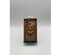 Nimmy Friends Nimmy Glasses Cool Dog Face Case with Detachable MagSafe Grip Stand for iPhone 17 Pro Max 6.9" Brown Orange