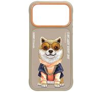 Nimmy Glasses Cool Dog Case with MagSafe for iPhone 17 Pro 6.3" Brown Orange