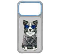 Nimmy Glasses Cool Dog Case with MagSafe for iPhone 17 Pro 6.3" Grey Blue