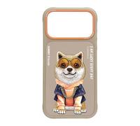 Nimmy Glasses Cool Dog Case with MagSafe for iPhone 17 Pro Max 6.9" Brown Orange