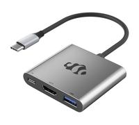 Nimo USB C to HDMI Adapter, 3 in 1 Type-C Hub Converter to 4K Output, USB 3.0 Port, 100W PD Fast Charging Port, Digital AV, Multiport for Monitor, Laptop, Tablet, Smartphone Busines