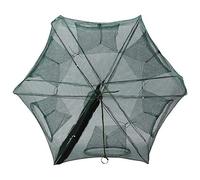 NIMOA Fishing Trap Net, Automatic Nylon Fishing Net Shrimp Cage Foldable Crab Fish Trap Cast, 6 Holes