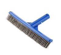NIMOA Swimming Pool Steel Brush - With Stainless Steel Bristles Clean Walls Of Pond, Spa, 10in