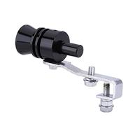 Nimoa Turbo Sound Whistle, Car Modification Turbo Sound Exhaust Whistle Silencer Automatic Blow Valve Simulator (L-Black)