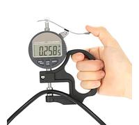 Nimomo Digital Thickness Gauge, 0-12.7mm/0-0.5 Inch Electronic Thickness Meter Micrometer for Leather, Paper, Cloth, Film, Wire Thickness Measuring with Storage Case, 0.00005"/ 0.001mm Accuracy