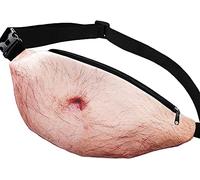 Nimomo Funny Fanny Pack, Dad Bag Fake Belly Waist Pack Papa Beer Stomach Pocket Funny Gag Gifts for Father's Day Christmas