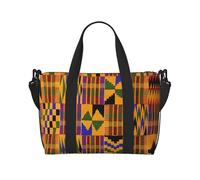 NImongt African Ethnic Pattern Print Versatile Hand Travel Bag Lightweight Tote Weekend Beach Getaways Gym Commutes