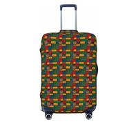 NImongt African Style Patchwork Print Suitcase Cover Universal Elastic Luggage Accessory Holiday Beach Business Travel