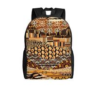 NImongt African Style Patchwork Print Unisex Double Shoulder Backpack Lightweight Travel Rucksack Business Weekend Work