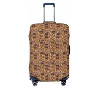 NImongt African Textile Patchwork Print Suitcase Cover Universal Elastic Luggage Accessory Holiday Beach Business Travel