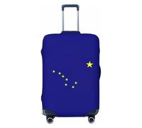 NImongt Alaska State Flag Print Suitcase Cover Universal Elastic Luggage Accessory Holiday Beach Business Travel