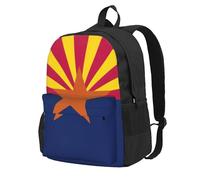 NImongt Arizona State Flag Print Adult Backpack Water-Resistant Large Capacity For Hiking Camping Commuting Picnics