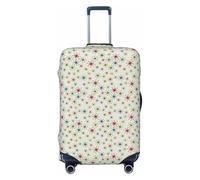 NImongt Atomic Stars Retro Pattern Print Suitcase Cover Universal Elastic Luggage Accessory Holiday Beach Business Travel