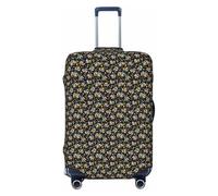 NImongt Autism Awareness Puzzle Pieces Heart Print Suitcase Cover Universal Elastic Luggage Accessory Holiday Beach Business Travel