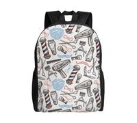 NImongt Barber Supplies Pattern Print Unisex Double Shoulder Backpack Lightweight Travel Rucksack Business Weekend Work