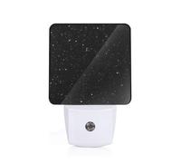 NImongt Black Glitter Print Bedroom Kids Room Bathroom Hallway Nightlight Illumination for Home Decor Dorm