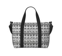 NImongt Bohemian Elephant Pattern Print Versatile Hand Travel Bag Lightweight Tote Weekend Beach Getaways Gym Commutes