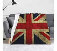 NImongt British Flag Print 50 x 60 in Soft Throw Blanket Cozy Warm Lightweight Blanket for Travel Home Decor