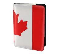 NImongt Canadian Flag Print Stylish Passport 5.5in Travel Document for Men Women Business Leisure Trips Wallet