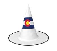 NImongt Colorado State Flag Print Comfort Carnival Party Accessory Cosplay Costume Hat Festive Headwear House Events