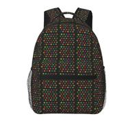NImongt Colorful Cannabis Leaves Print Casual Backpack Bag Travel Outdoor Activities Comfortable Everyday Hiking Cycling