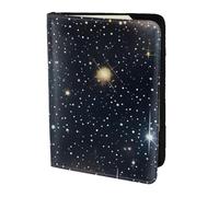 NImongt Constellation Star Clusters Galaxies Print Stylish Passport 5.5in Travel Document for Men Women Business Leisure Trips Wallet