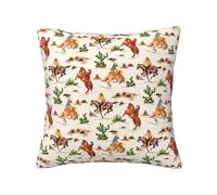 NImongt Cowboy Ride Horse Print Practical Throw Pillow Covers Decor All-Season Square Pillowcases Bed Living Room