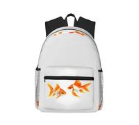 NImongt Cute Goldfish Print Unisex Comfortable Lightweight Casual Backpack Travel Commuting Outdoor Sports