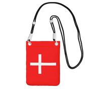 NImongt Denmark Danish Flag Print Stylish Phone Bag Lightweight Travel for Walking Running Hiking Daily Use Pouch