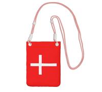 NImongt Denmark Danish Flag Print Stylish Phone Bag Lightweight Travel for Walking Running Hiking Daily Use Pouch