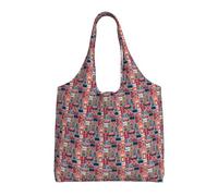 NImongt England Symbols Print Unisex Oversized Canvas Tote Bag Reusable Lightweight Shoulder Handbag Shopping