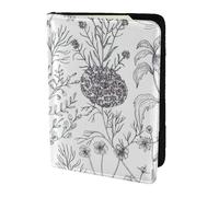 NImongt Flowering Herbs and Herbaceous Plants Print Stylish Passport 5.5in Travel Document for Men Women Business Leisure Trips Wallet